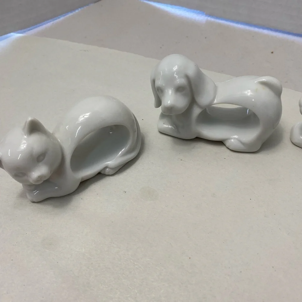 Set of 4 Animal Napkin Holders Made in Japan (DD)